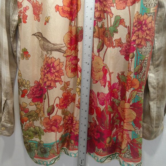 Johnny Was Western Button Feminine Long Sleeve Blouse Size XS - Picture 8 of 9